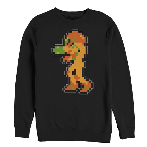 Men's Nintendo Metroid Pixelated Samus Sweatshirt - image 1 of 3