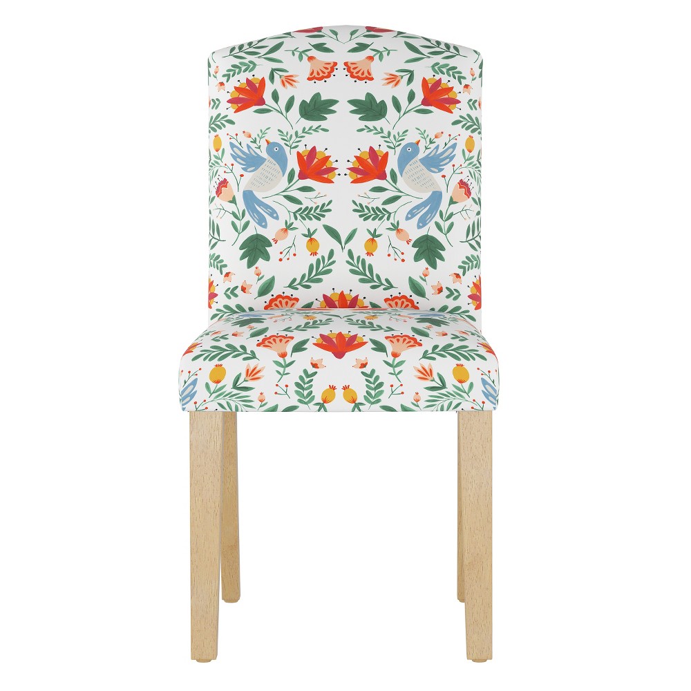 Photos - Chair Skyline Furniture Alex Camel Back Dining  in Patterns Bird Design Ora