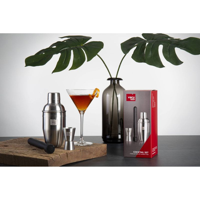 Vacu Vin 3pc Stainless Steel Cocktail Set Silver, 2 of 5