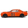 2023 Dodge Challenger R/T Scat Pack Widebody #01 "Hazzard Tribute" Orange 1/18 Diecast Model Car by Solido - 4 of 4
