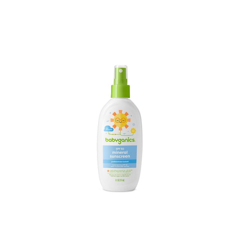 Babyganics Mineral-Based Baby Sunscreen Spray SPF 50 - 6 fl oz, 1 of 10