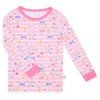 Sleep On It Infant & Toddler Girls 2-Piece Super Soft Jersey Snug-Fit Pajama Set with Matching Socks - 2 of 4