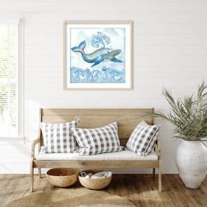 Amanti Art Boho Shells II Whale by Tre Sorelle Studios Framed Wall Art Print - 1 of 4