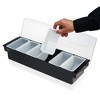 True Garnish Tray - 6 Removable Inserts and Ice Reservoir, Bar Caddy with Lid for Garnishes, Bartender Accessory for Cocktail Recipes, Plastic - 3 of 4