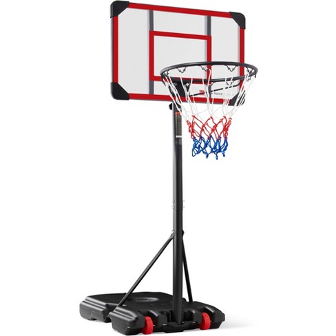 Best Choice Products Kids Height-Adjustable Basketball Hoop, Portable Game w/ 2 Wheels, Square Backboard - image 1 of 4