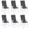 Highback Chair Cushion Set of 6 vidaXL - 4 of 4