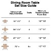 SpassWay 30"H Oval Wood Dining Table Kitchen Table Conference Table with Double Pedestal - 3 of 4