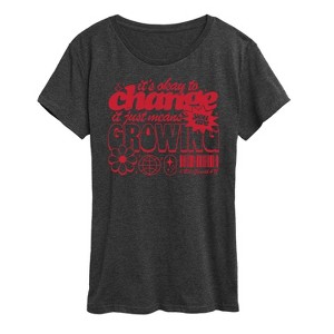 Women's - Instant Message - Okay To Change Short Sleeve Graphic T-Shirt - 1 of 4