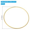 Unique Bargains Metal DIY Macrame Craft Activity Kits Dream Catcher Rings 6 Pcs - 2 of 4