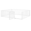 TIRAMISUBEST Twin/Full/Queen Size Metal Floor Bed Frame with Fence and Door, Floor Montessori Bed Toddler Bed with Fence Guardrails - 4 of 4