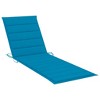 Solid Acacia wood Sunlounger vidaXL - 4 of 4