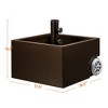 Yaheetech Portable Metal Umbrella Base with Fillable Planter and Drainage Hole for Garden, Backyard, Market - 3 of 4