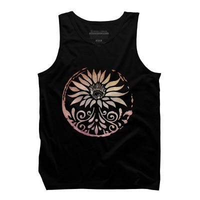Men's Design By Humans Lotus By Jasdogg Tank Top