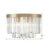 Crystorama Lighting Hayes 4 - Light Flush Mount in  Aged Brass - 3 of 4