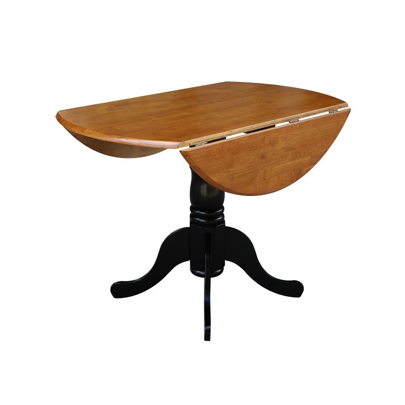 42" Mason Round Dual Drop Leaf Dining Table - International Concepts, 6 of 17