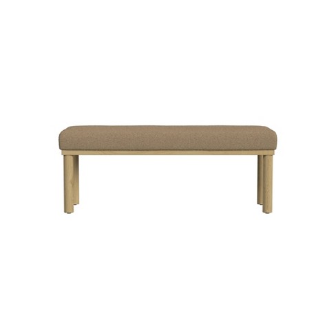 Oslo Bench Brown Boucle - Homepop : Target