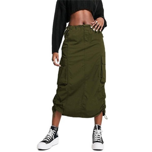 Womens maxi skirts with pockets sales