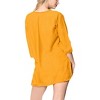 LA LEELA Women's Summer Loose Swimwear Bathing Suit Beach Swimsuit Cover-up Mini Beach Wear for Women - 4 of 4