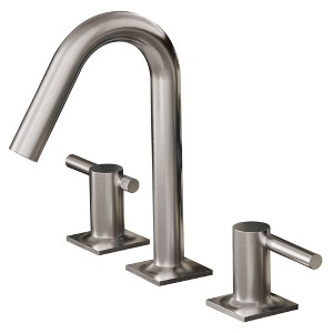 BWE 8 in. Widespread Double Handle High-Arc Bathroom Faucet Water-Saving With Drain Kit - 1 of 4