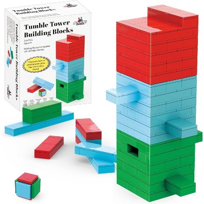 Apostrophe Games Tumble Tower Block Stacking Game Building Block Set - 349pcs