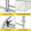 Jojoka Large Metal Chicken Coop, Metal Chicken Run with Reinforced Triangle Support & Double Doors, Outdoor Walk-in Poultry Cage for Yard - 2 of 4