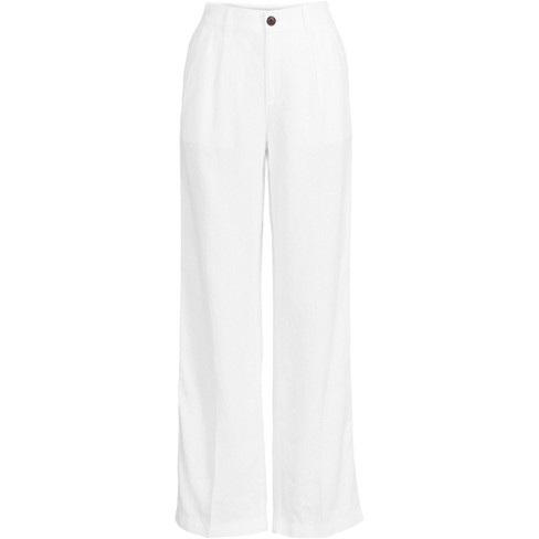 White wide hotsell leg petite trousers