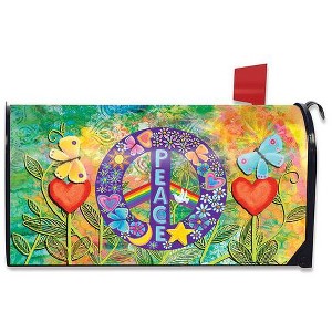 Peace Floral Magnetic Mailbox Cover Everdyay Standard Briarwood Lane - 1 of 3