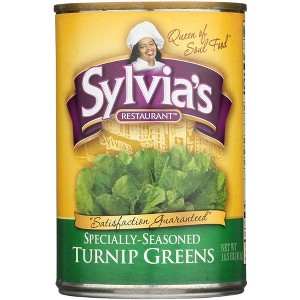 Sylvia's Restaurant Specially-Seasoned Turnip Greens -  Case of 12 - 14.5 oz - 1 of 1