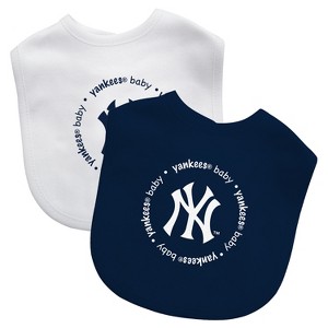 BabyFanatic Officially Licensed Unisex Baby Bibs 2 Pack - MLB New York Yankees - 1 of 4