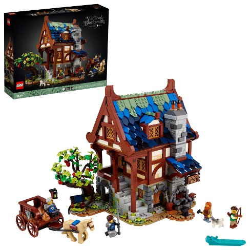 Ideas Medieval Blacksmith Building Set 21325 : Target