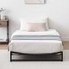 Homhougo Low Profile Queen Bed Frame, 6 Inch Heavy Duty Metal Queen Size Platform Bed Frame, Mattress Foundation with Steel Slat Support, Black - 2 of 4