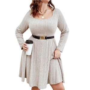 Plus Size Sweater Dress Plus Sweater Dress Casual  sweater dress - 1 of 1