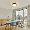 Airsurfer Small Size Flush Mount Ceiling Light 24W Glass Lampshade 2700K Ceiling Light Fixture for Bedroom Kids Room - 4 of 4