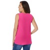 Woman Within Women's Plus Size Perfect Sleeveless Shirred V-Neck Tunic - 3 of 4
