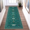 Farmhouse Hallway Rugs 2x6 Non-Slip Runner Rugs, Non-Shedding Natural Indoor Carpet, Stain-Resistant Ultra-Thin Floor Carpet Mats for Bedroom - 2 of 4
