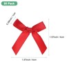 Unique Bargains Polyester Mini Ribbon Bows Craft Satin Ribbon Bow 1.6x1.6 Inch 50 Pcs - 3 of 4