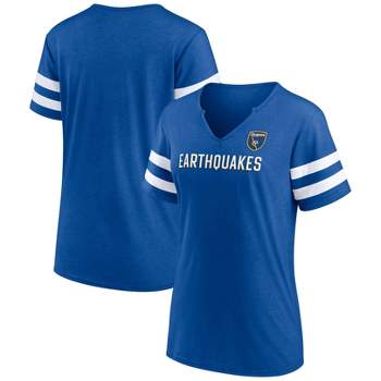 MLS San Jose Earthquakes Women's Split Neck Team Specialty T-Shirt