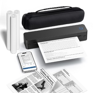 Ultra-Portable A4 Thermal Printer, Wireless Ink-Free Mobile