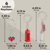 Juvale 6 Pack London Keychain Souvenir Gifts, Key Rings with British UK Flag, Phone Booth, Big Ben, Double-Decker Bus, England - 4 of 4