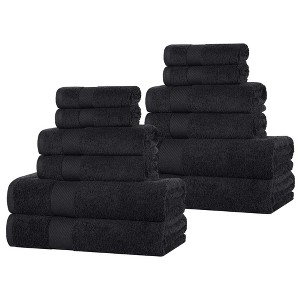 Modern Solid Classic Luxury Egyptian Cotton Towel Set by Blue Nile Mills - 1 of 4