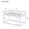 Robust Twin-over-Twin Loft Bed Made of Solid Wood and Rubberwood with Ladder, Highlighting Reinforced Slat Bed Foundations - 3 of 4