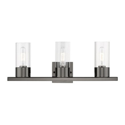Livex Lighting Carson 3 - Light Vanity in  Black Chrome