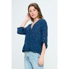 WEST K Women's Alexa Surplice V-Neck Rolltab Blouse - 2 of 3
