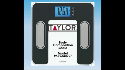 Black and White Digital Body Analysis Scale with LCD Display