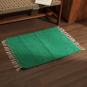 Okak Modern Stylish Tassel Carpet Cotton Area Rug for Living Room,Bedroom,Small Size Indoor Easy-to-maintain Carpet - 1 of 4