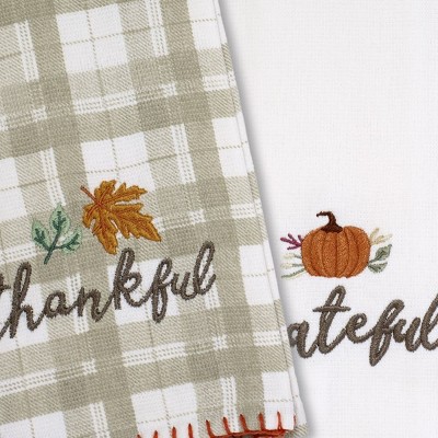 Grateful Patch Fall Cotton Kitchen Towel Set, 3-Piece