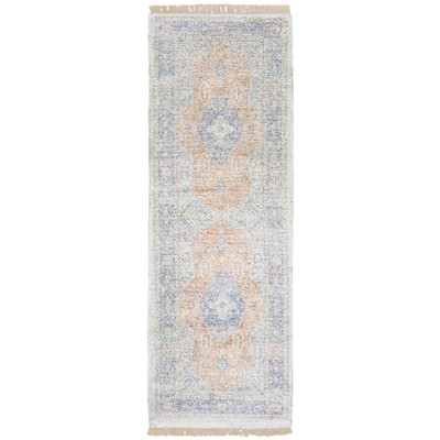 Oriental Weavers Malabar 45301 Blue/ Red Indoor Area Rug - 2'6" x 8'