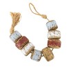 Beaded Distressed Tassel Multiple Color Wood & Jute by Foreside Home & Garden - 4 of 4