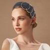 Unique Bargains Women's Elegant Ring Cross Stitching Wide Hairband 6.30"x5.51" 1 Pc - 2 of 3