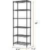 6 Tier Adjustable Storage Shelf Wire Shelving Unit Metal Shelves Standing Closet Bathroom Organizers - 3 of 4